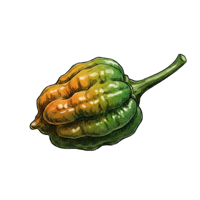 pepper X dessin - vert