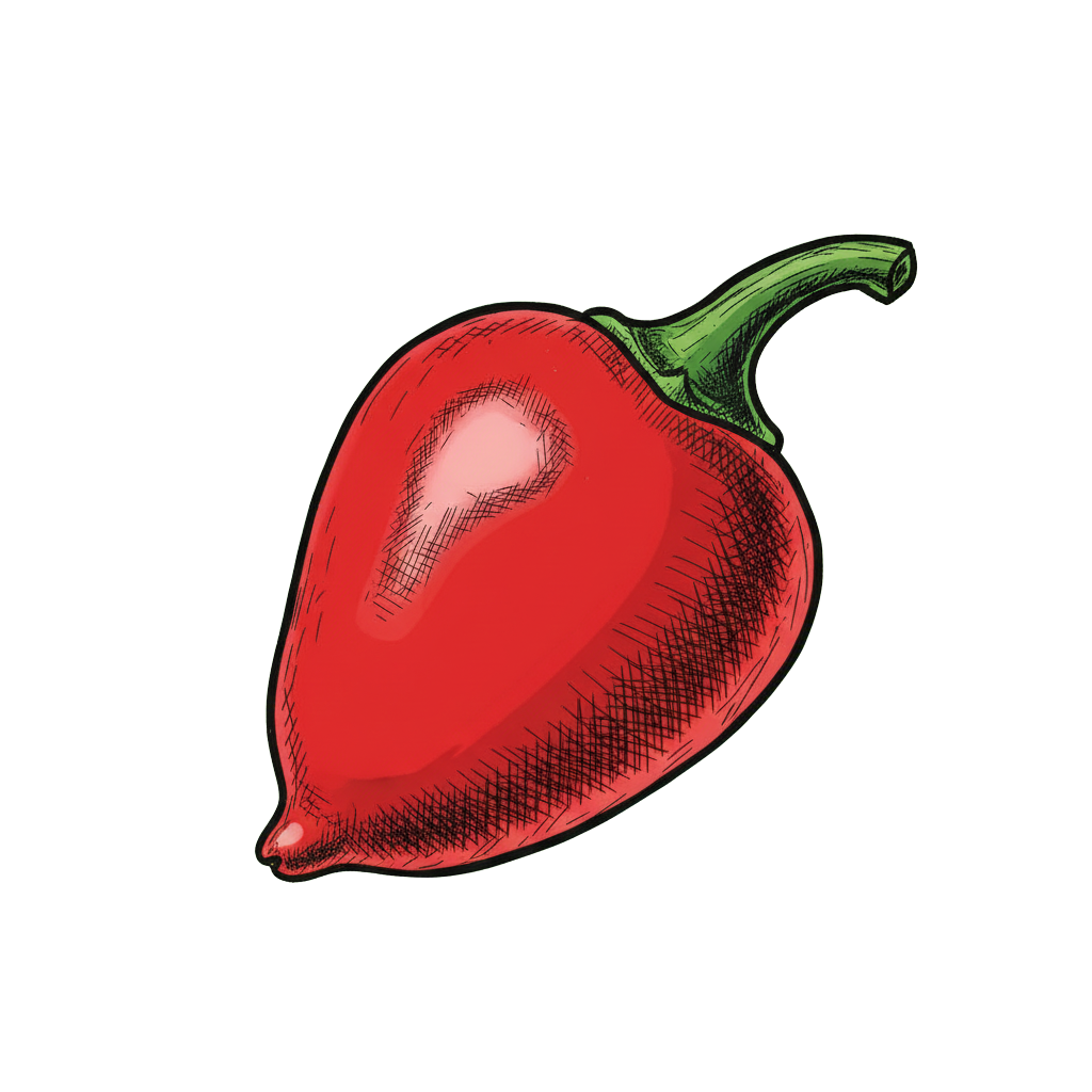 piment Peppadew dessin
