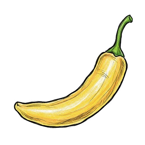 piment banane dessin