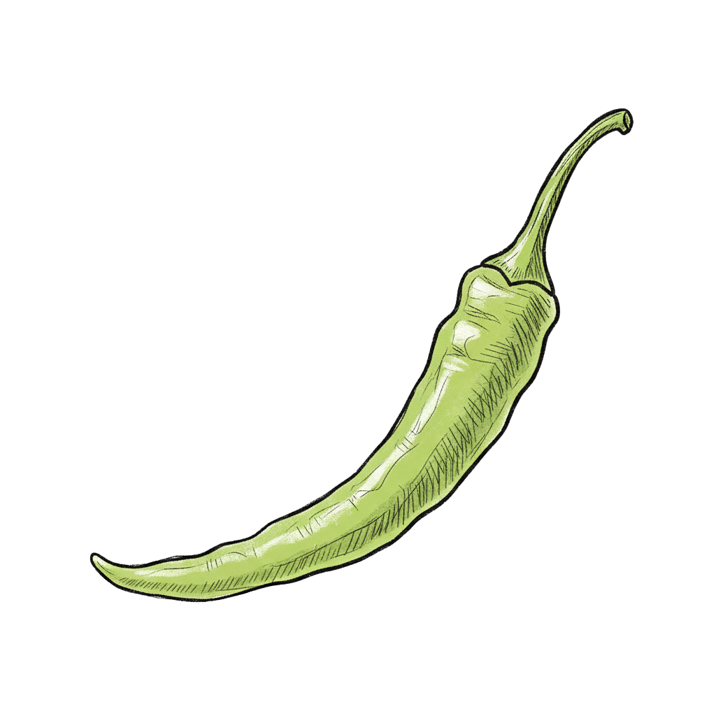 Piment d’Ibarra dessin