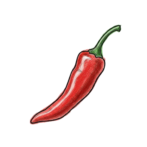 piment fresno couleur dessin